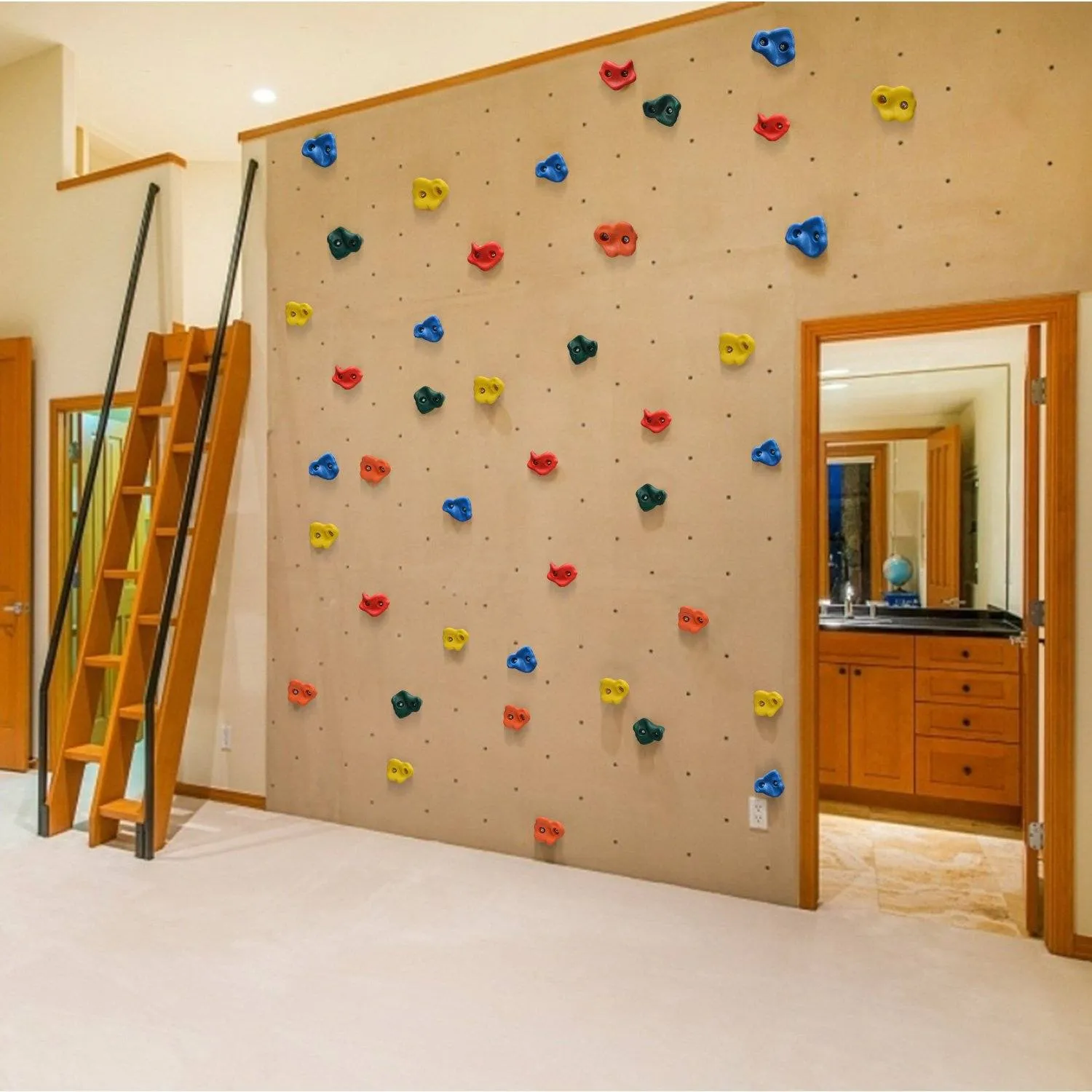 20-Piece: Climbing Wall Holds Indoor Outdoor Playground Set