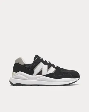 57/40 Black with NB White Low Top Sneakers