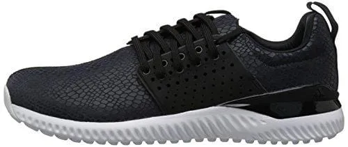 adidas Men's Adicross Bounce Golf Shoe, Black/White, 10.5 M US