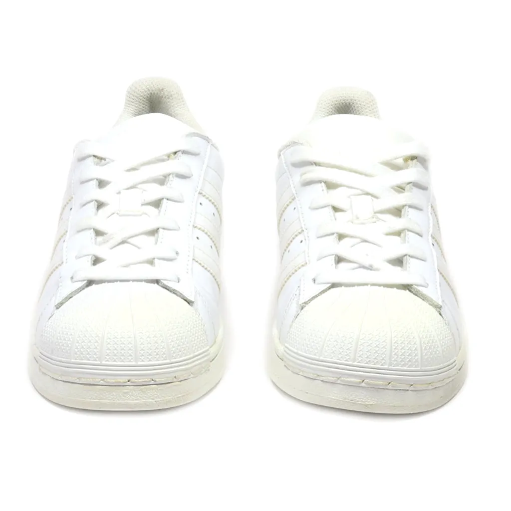 Adidas Superstar Foundation J Low-Top Sneakers Leather White Colour For Women