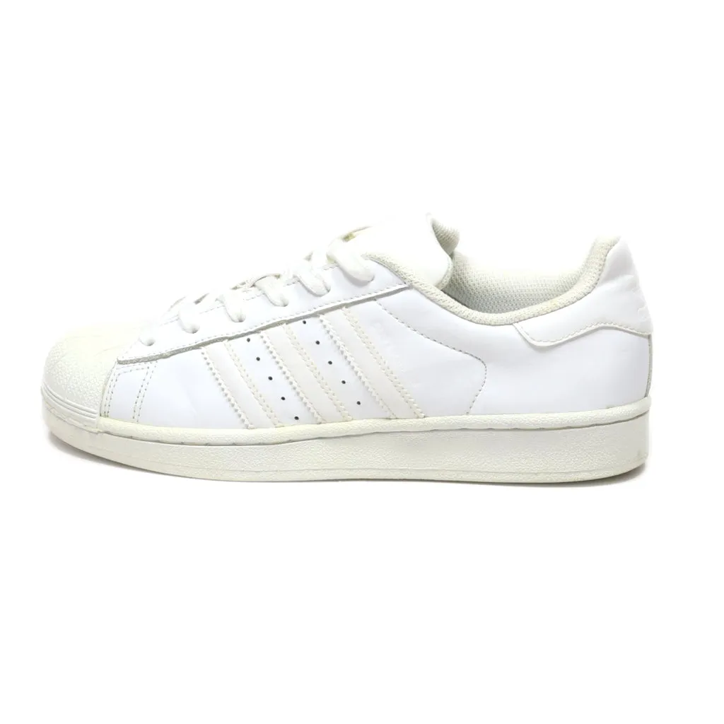 Adidas Superstar Foundation J Low-Top Sneakers Leather White Colour For Women