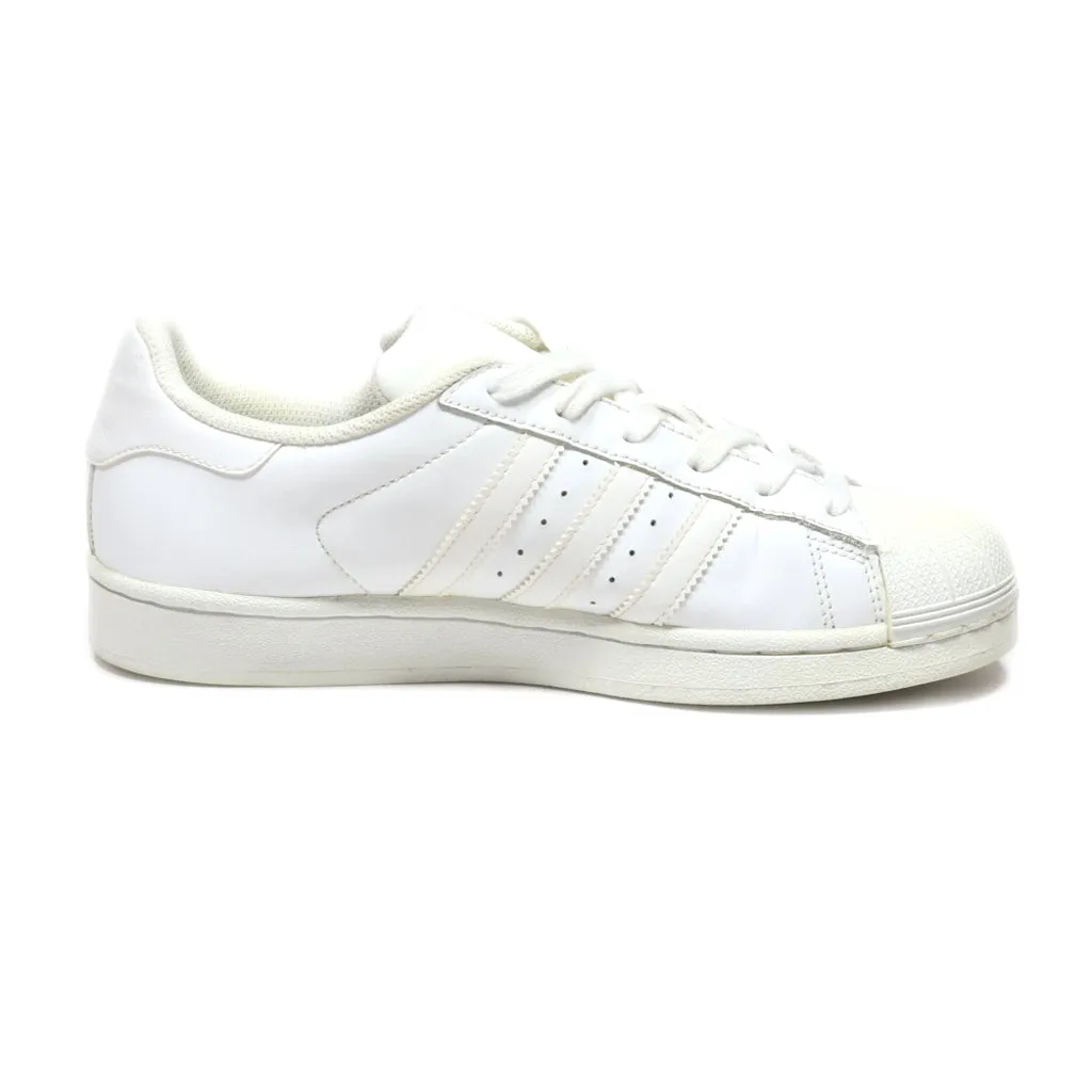 Adidas Superstar Foundation J Low-Top Sneakers Leather White Colour For Women