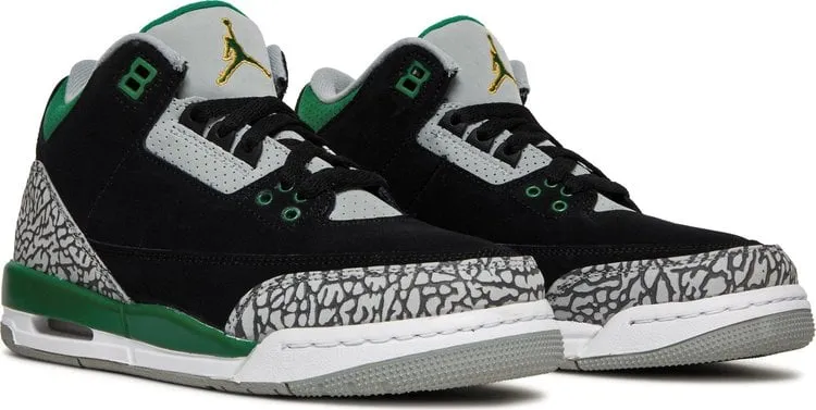 Air Jordan 3 Retro GS Pine Green, black