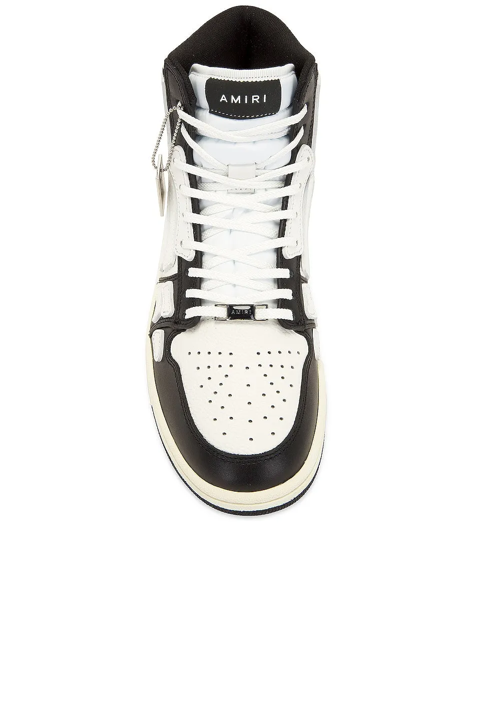 Amiri Skel Top Hi Sneakers, Black & White