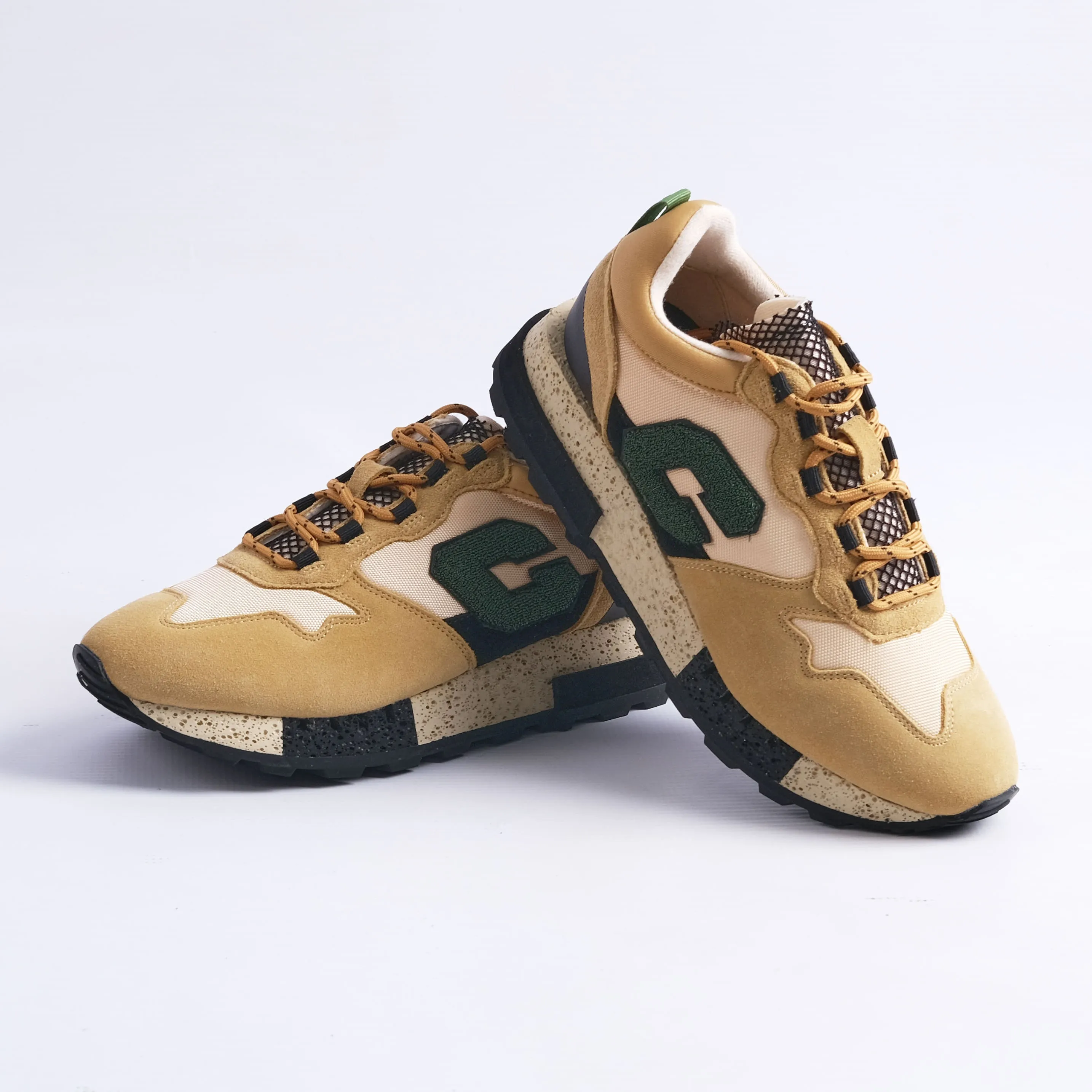 Atlanta Sneakers (White/Beige/Green)