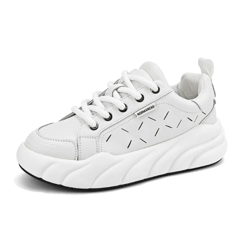 Avocado thick-soled street shoes