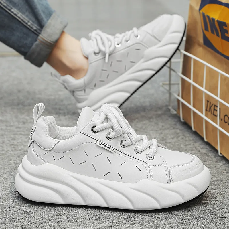 Avocado thick-soled street shoes