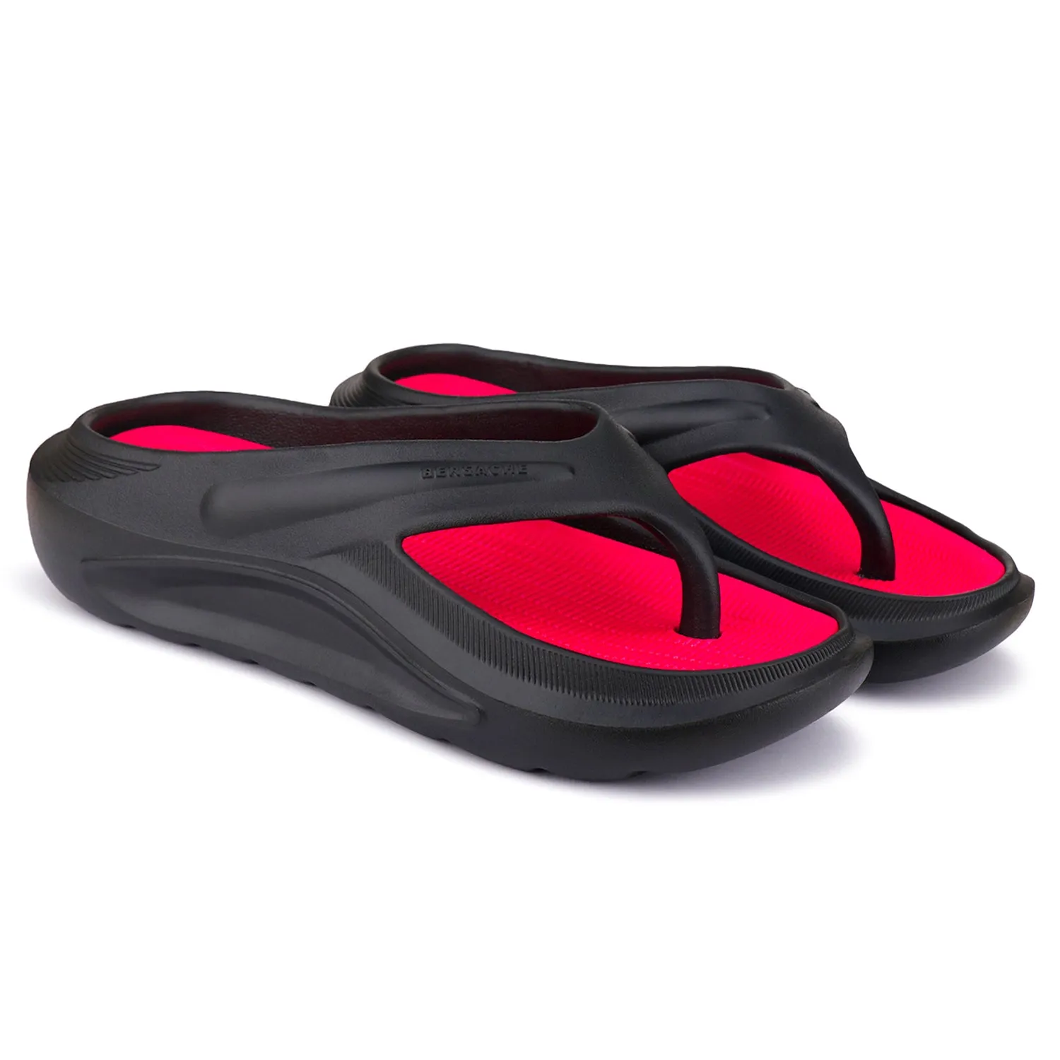 Bersache Extra Soft Classic Casual with  Regular wear with Ultra Soft & Flexibility Technology Flip Flop for Men's & Boy's (6176-Red)