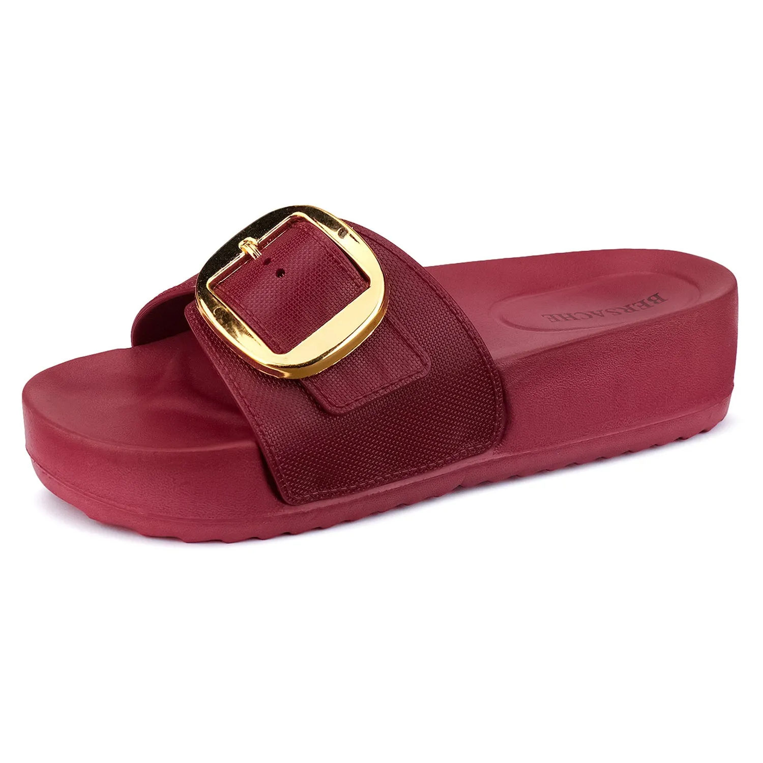 Bersache Extra Soft Classic Casual with  Regular wear with Ultra Soft & Flexibility Technology Flip Flop for Women's & Girl's (6183-Maroon)