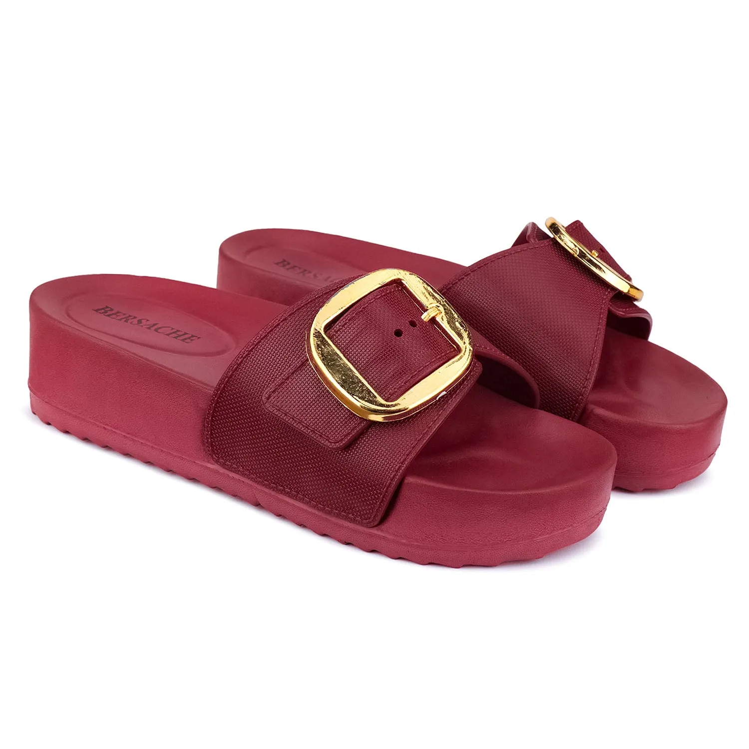 Bersache Extra Soft Classic Casual with  Regular wear with Ultra Soft & Flexibility Technology Flip Flop for Women's & Girl's (6183-Maroon)