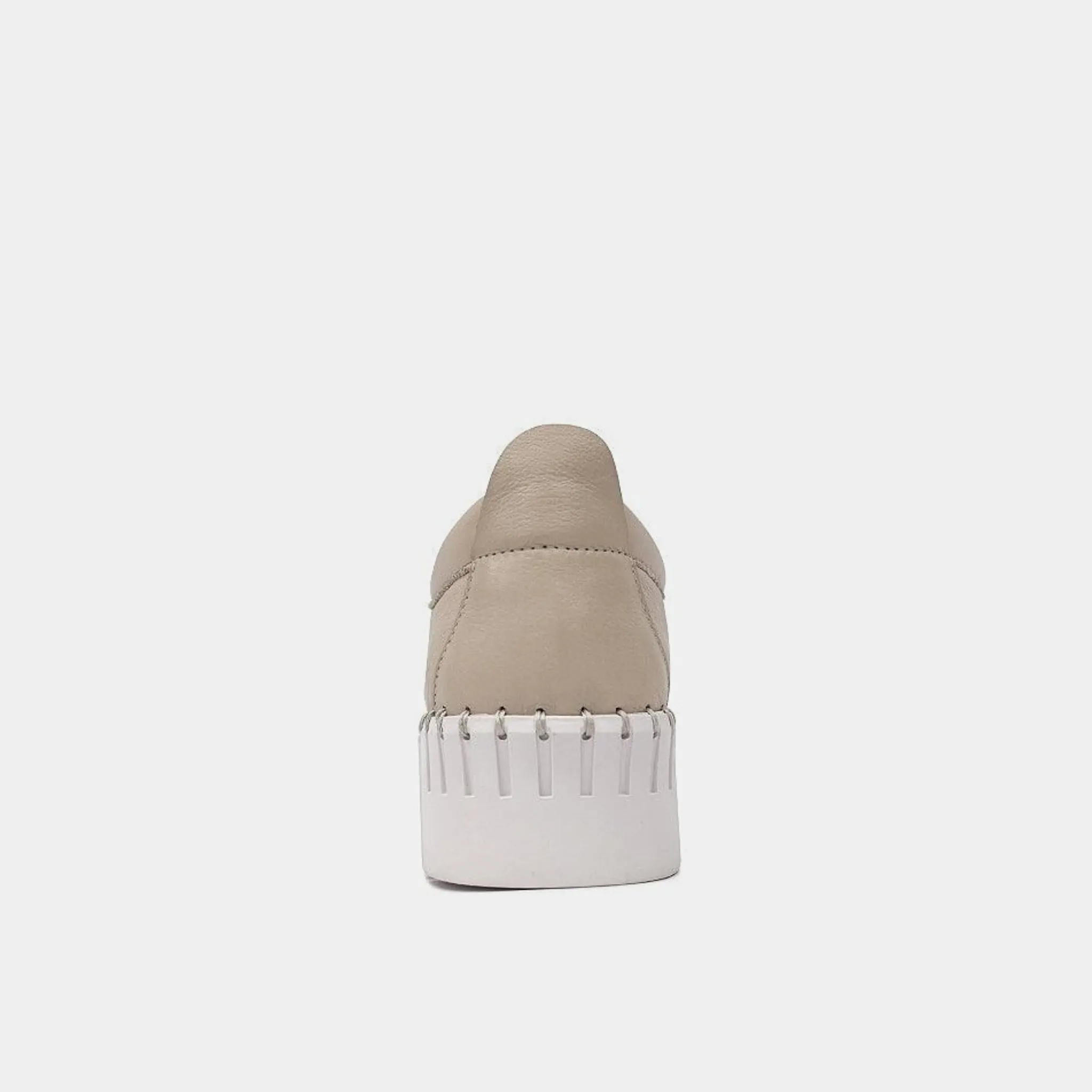 Bump Macadamia Leather Sneakers