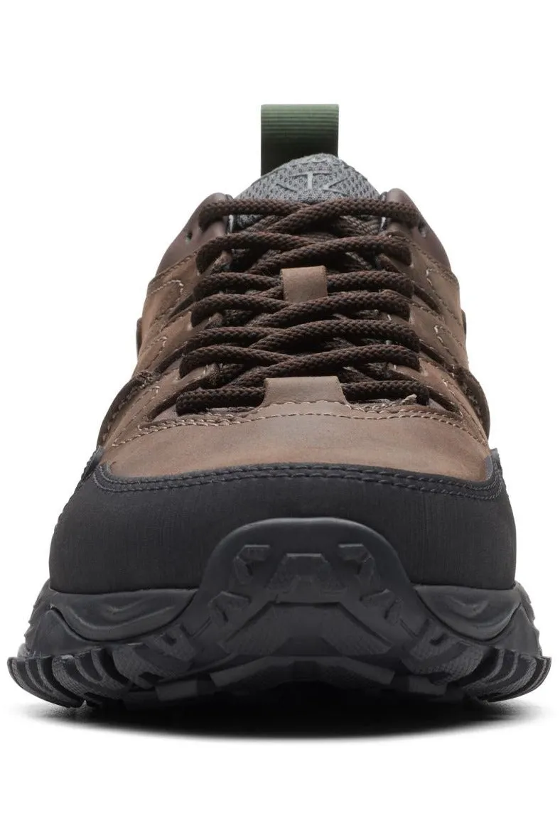 Clarks ATL Walk Go Waterproof shoe in Dark Brown Leather