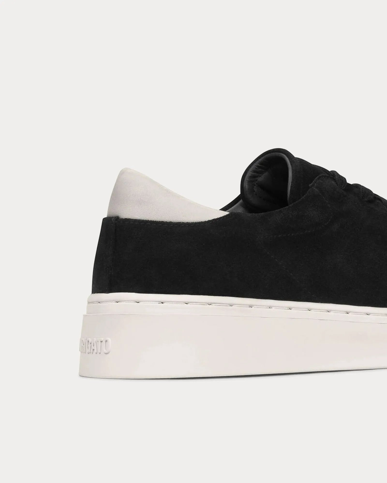 Court Suede Black / Off White Low Top Sneakers