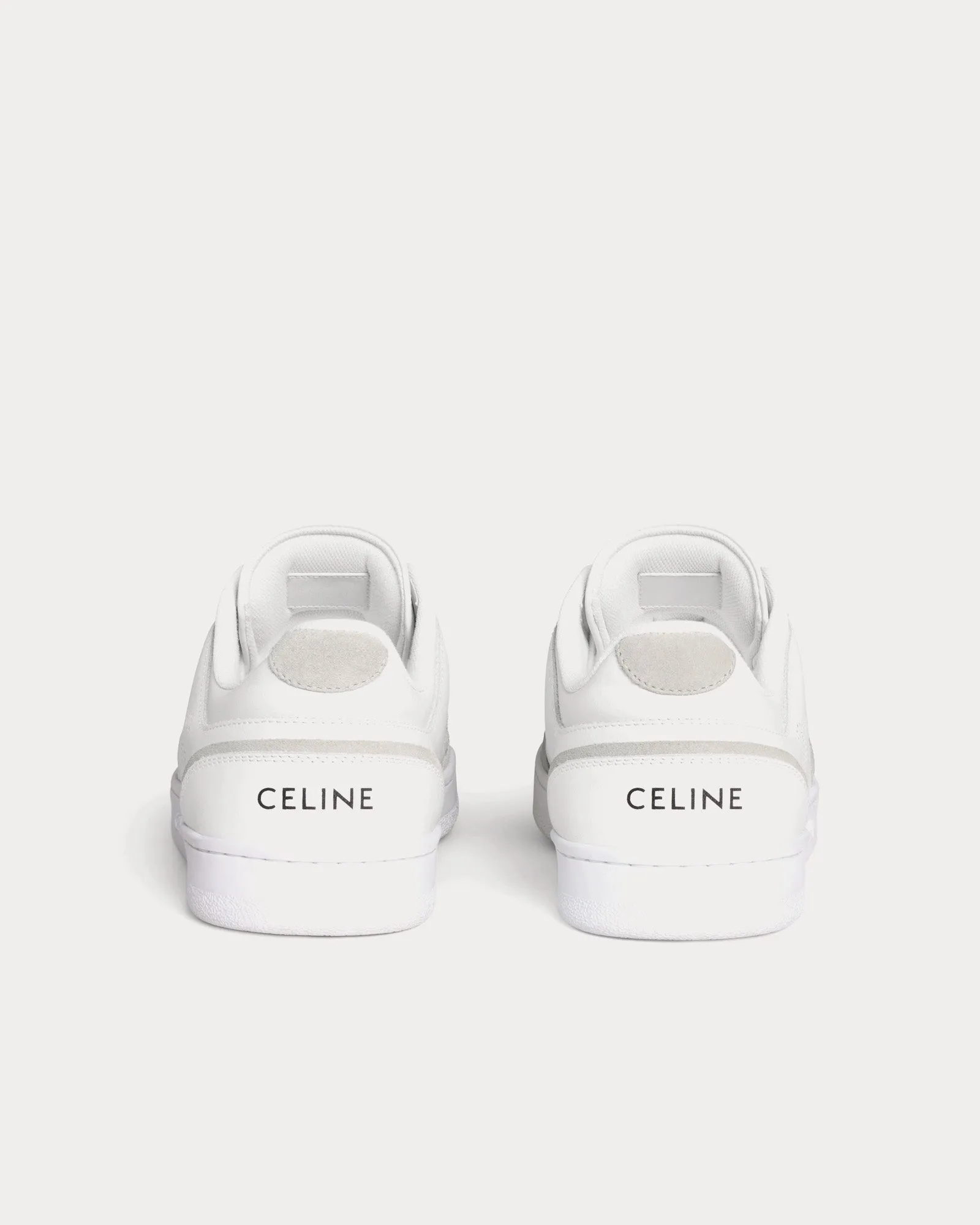 CT-10 Lace-Up Calfskin & Suede Optic White / Grey Low Top Sneakers