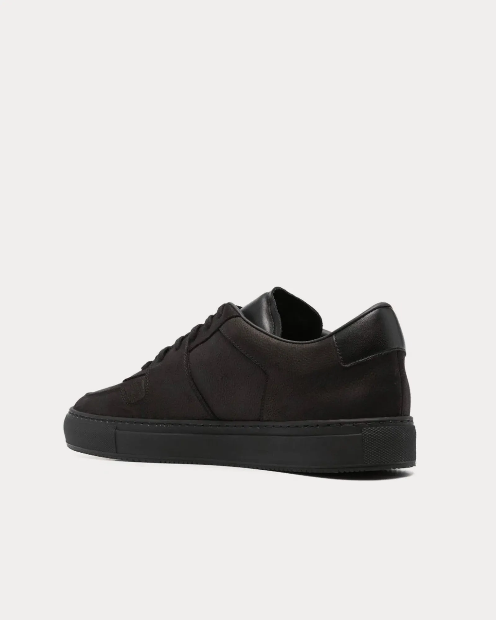 Decades Calf-Leather Black / Black Low Top Sneakers