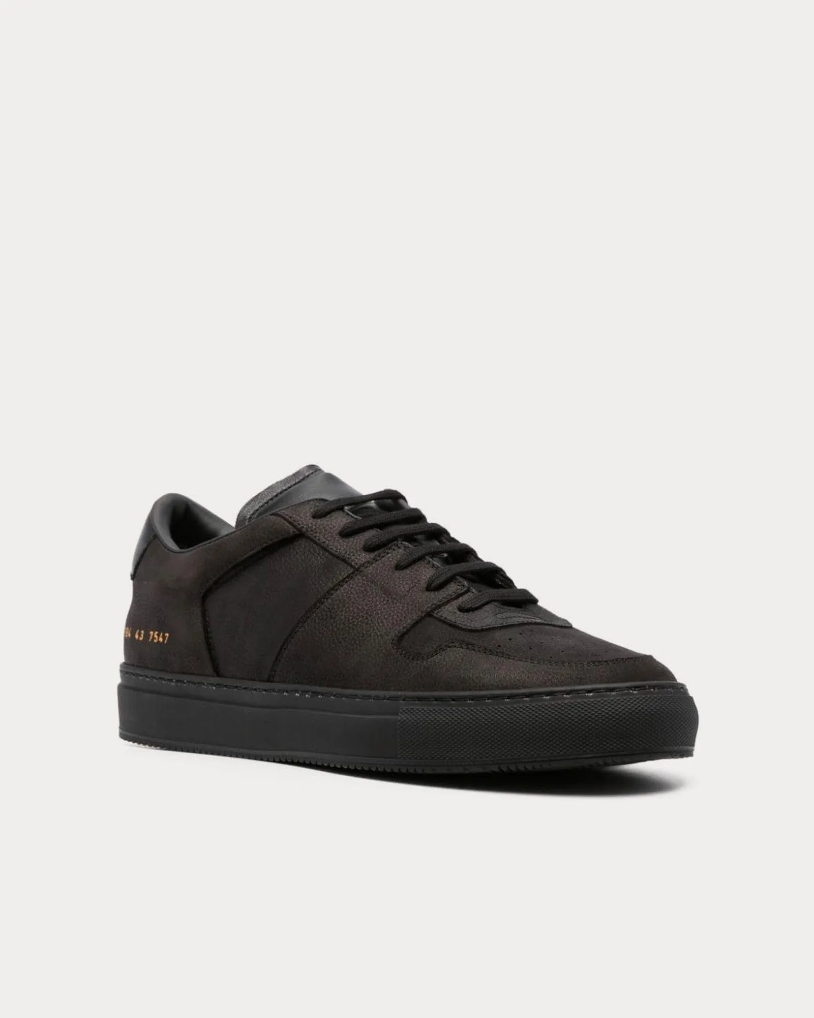 Decades Calf-Leather Black / Black Low Top Sneakers