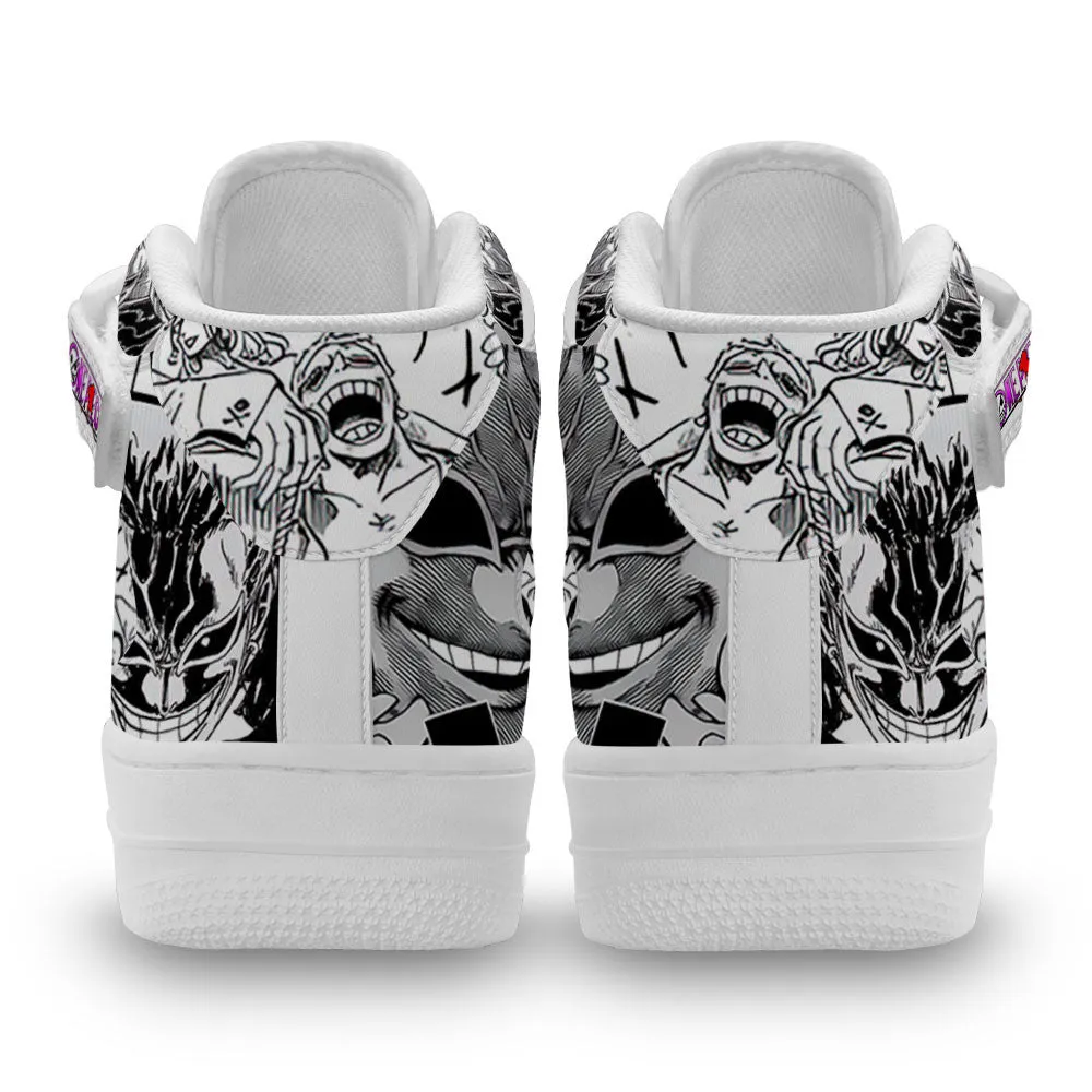 Doflamingo Sneakers Air Mid OP Custom Anime Shoes Mix Manga