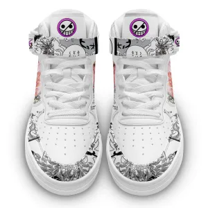 Doflamingo Sneakers Air Mid OP Custom Anime Shoes Mix Manga