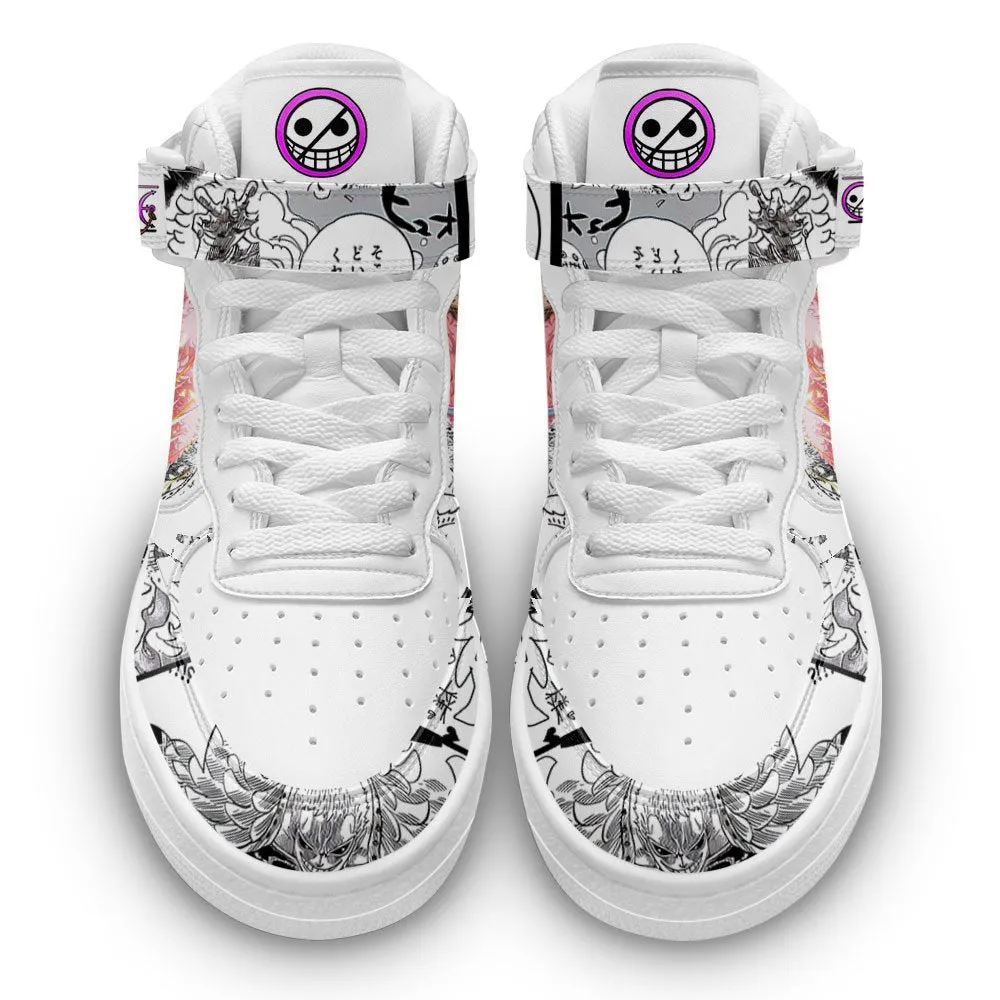 Doflamingo Sneakers Air Mid OP Custom Anime Shoes Mix Manga