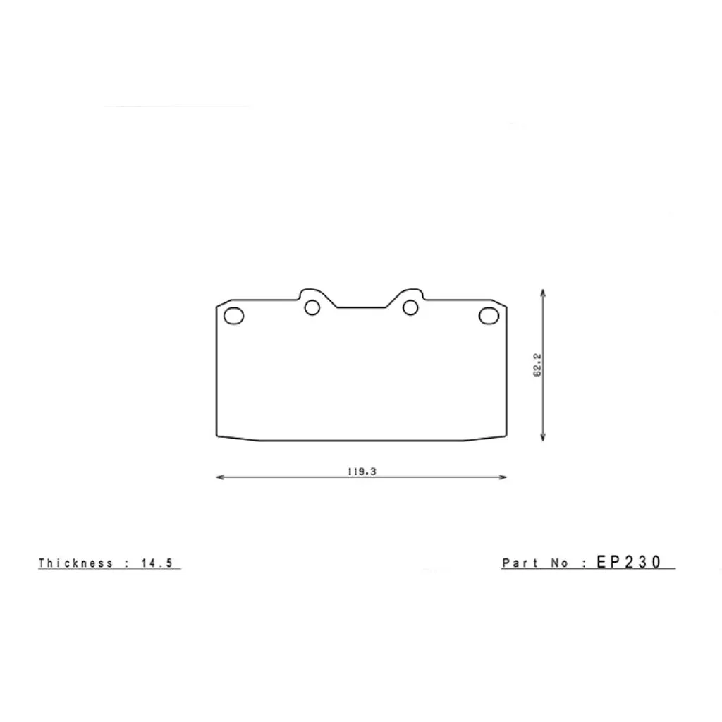 ENDLESS EP230MA45B Brake pads NISSAN SKYLINE GT-R R32 89-95/SILVIA S14 Turbo/300ZX 90-96