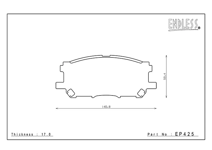 ENDLESS EP425MA45B Brake pads