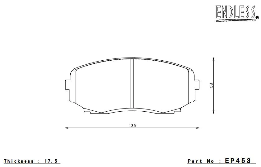 ENDLESS EP453MA45B Front brake pads MAZDA CX-7/CX-9 (07-12)