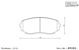 ENDLESS EP453MA45B Front brake pads MAZDA CX-7/CX-9 (07-12)
