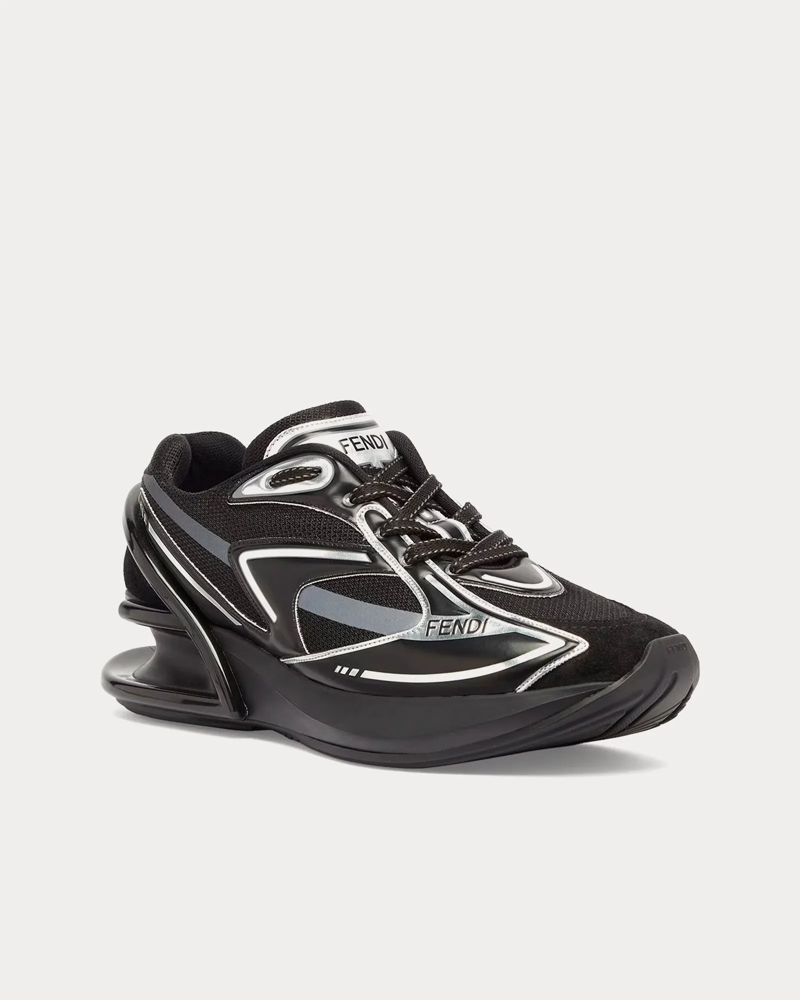First 1 Fabric Black Low Top Sneakers
