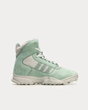 GSG9 Silver Green / Light Brown / Off White High Top Sneakers