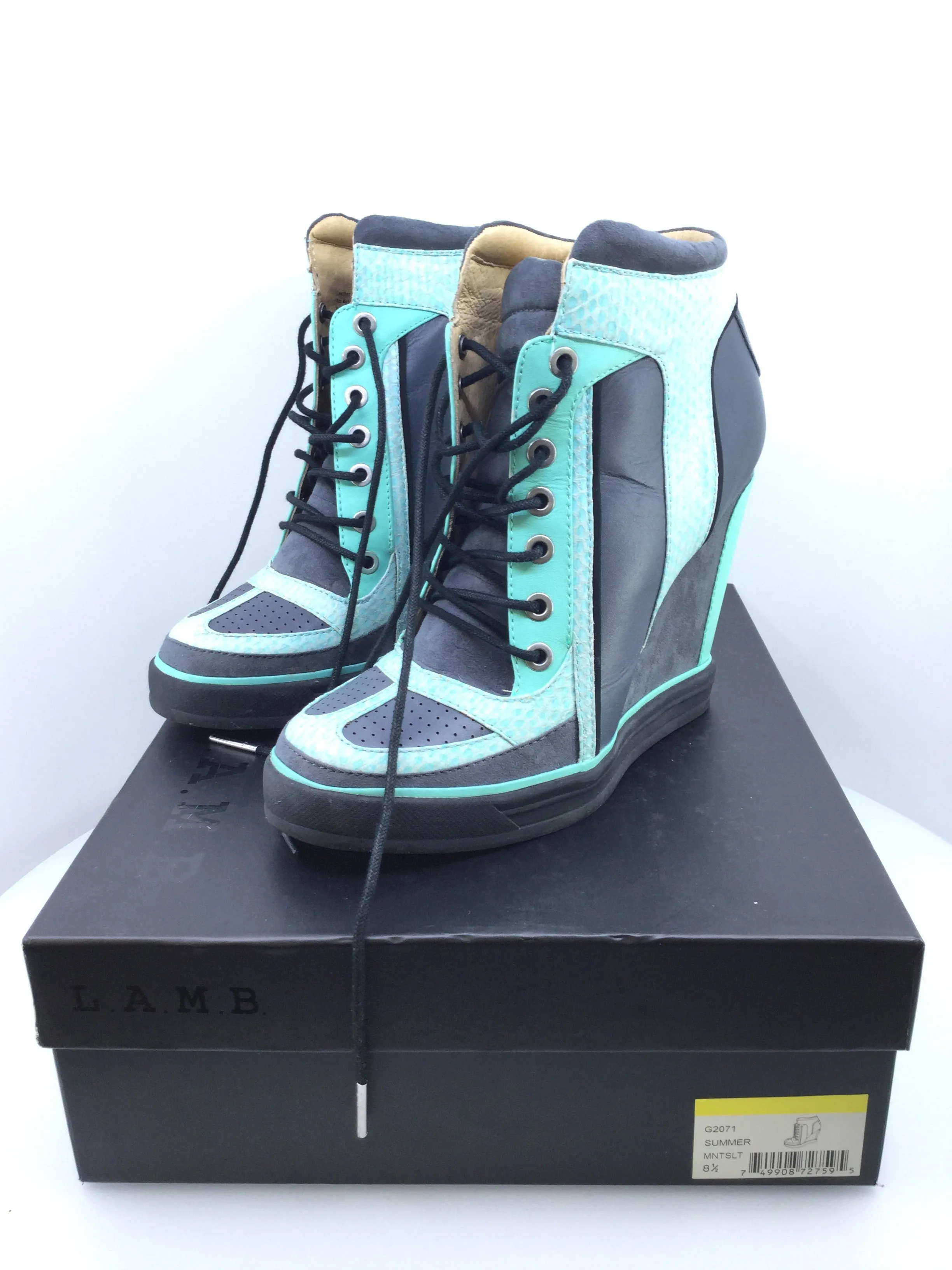 GWEN STEFANI L.A.M.B WEDGE HEEL SNEAKERS