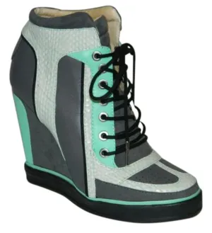 GWEN STEFANI L.A.M.B WEDGE HEEL SNEAKERS
