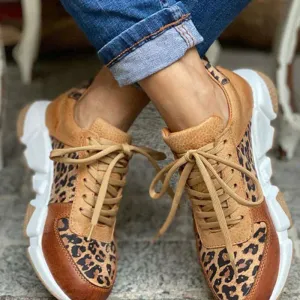 HELENE | COMFORTABLE ORTHOPAEDIC LEOPARD SNEAKERS
