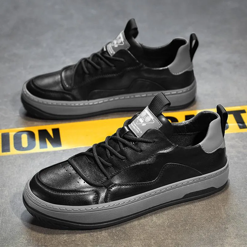 High-quality Leather Soft-soled Sneakers