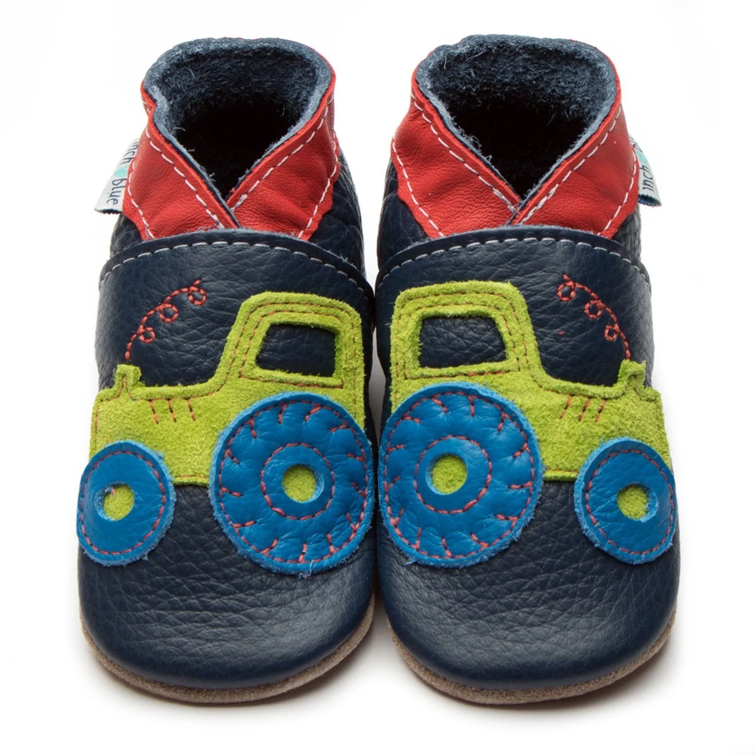 Inch Blue Baby Shoes Tractor Navy 2649