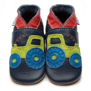 Inch Blue Baby Shoes Tractor Navy 2649