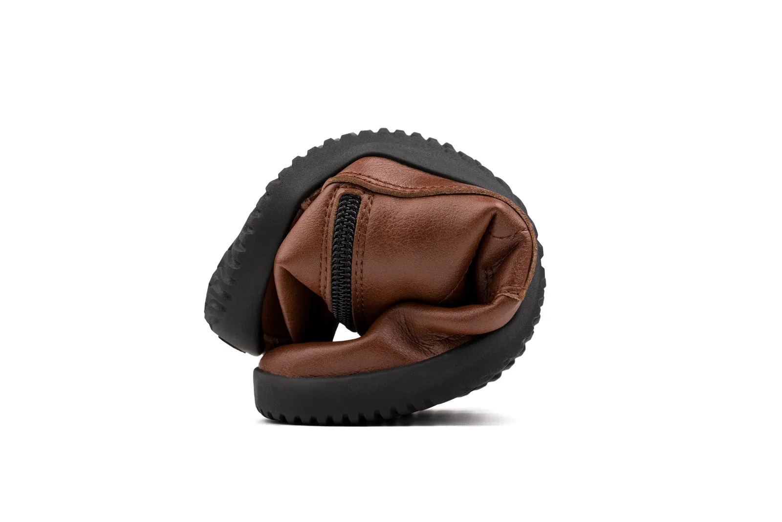 Jaya Comfort Women’s Zip-up Boots – Brown