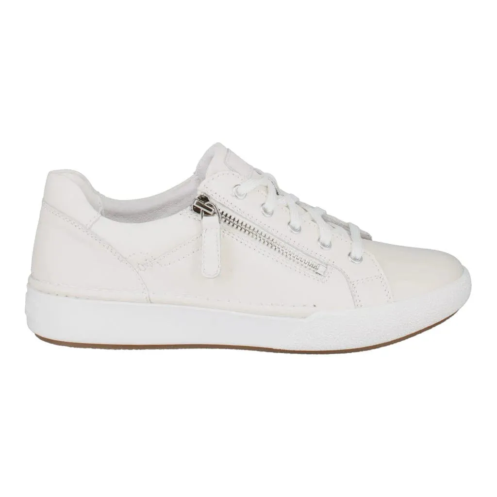 Josef Seibel Women's Claire 03 Lace & Zip Sneakers- White
