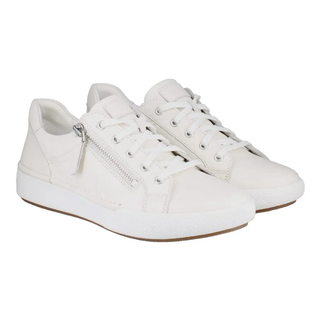 Josef Seibel Women's Claire 03 Lace & Zip Sneakers- White