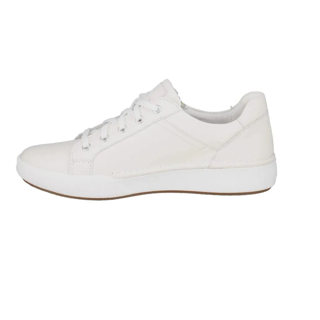Josef Seibel Women's Claire 03 Lace & Zip Sneakers- White