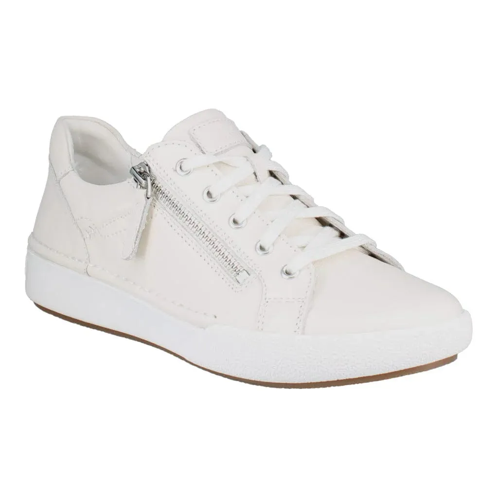 Josef Seibel Women's Claire 03 Lace & Zip Sneakers- White