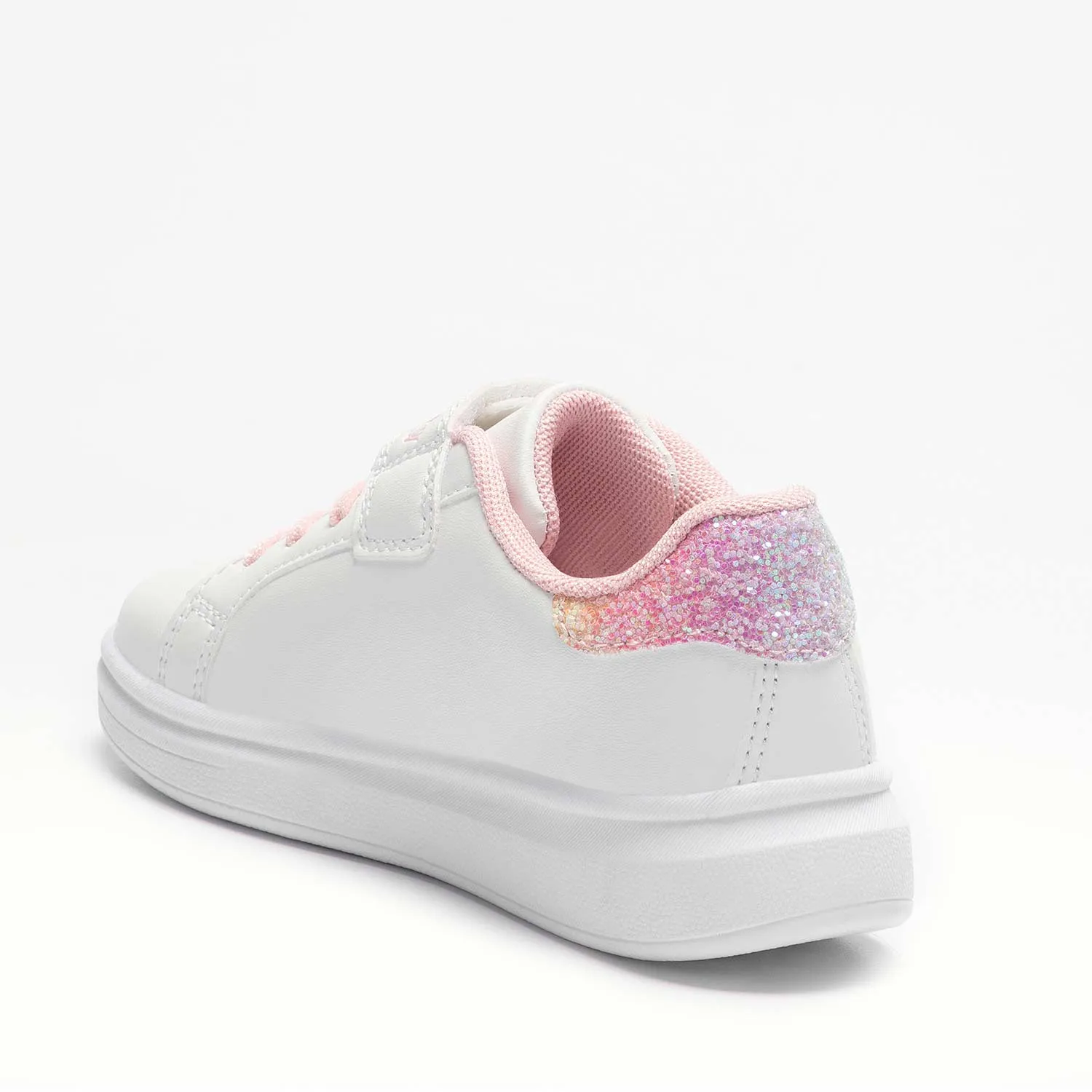 Lelli Kelly Girl's White & Multi Glitter Anita Trainers