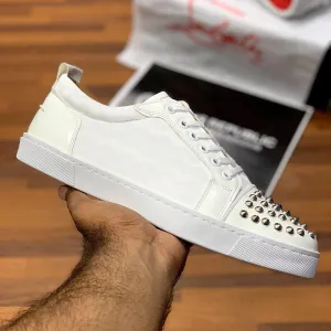 Loubbouttin Jr Spiked Lows ”White Silver”