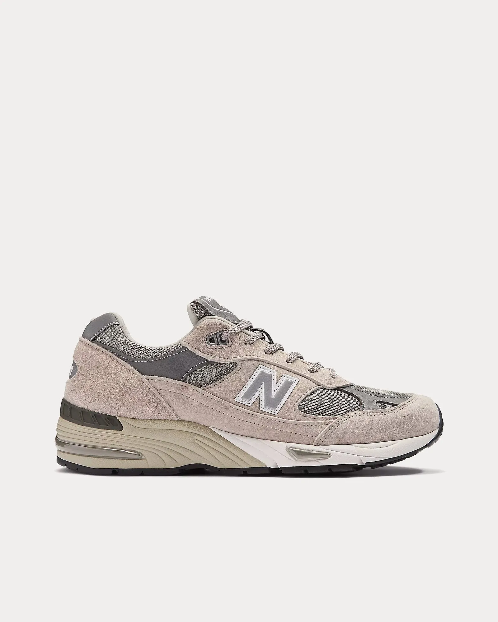 MADE in UK 991v1 Grey / White Low Top Sneakers