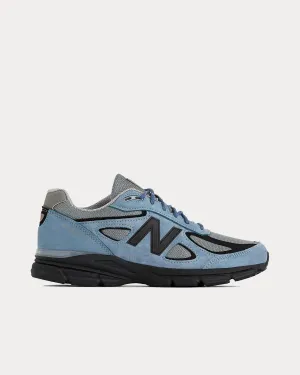Made in USA 990v4 Arctic Grey / Black Low Top Sneakers