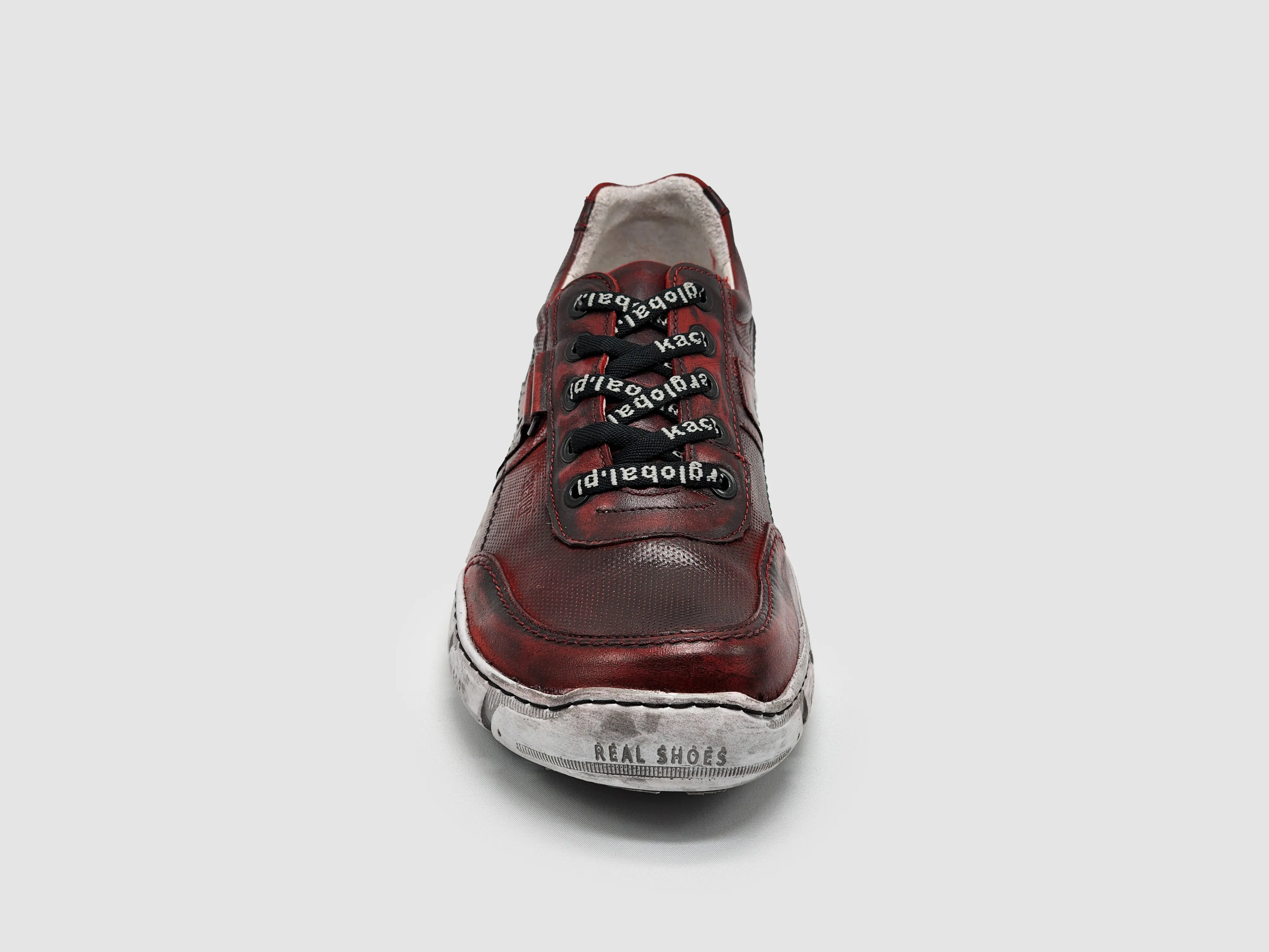 Men's Action Leather Shoes - Red