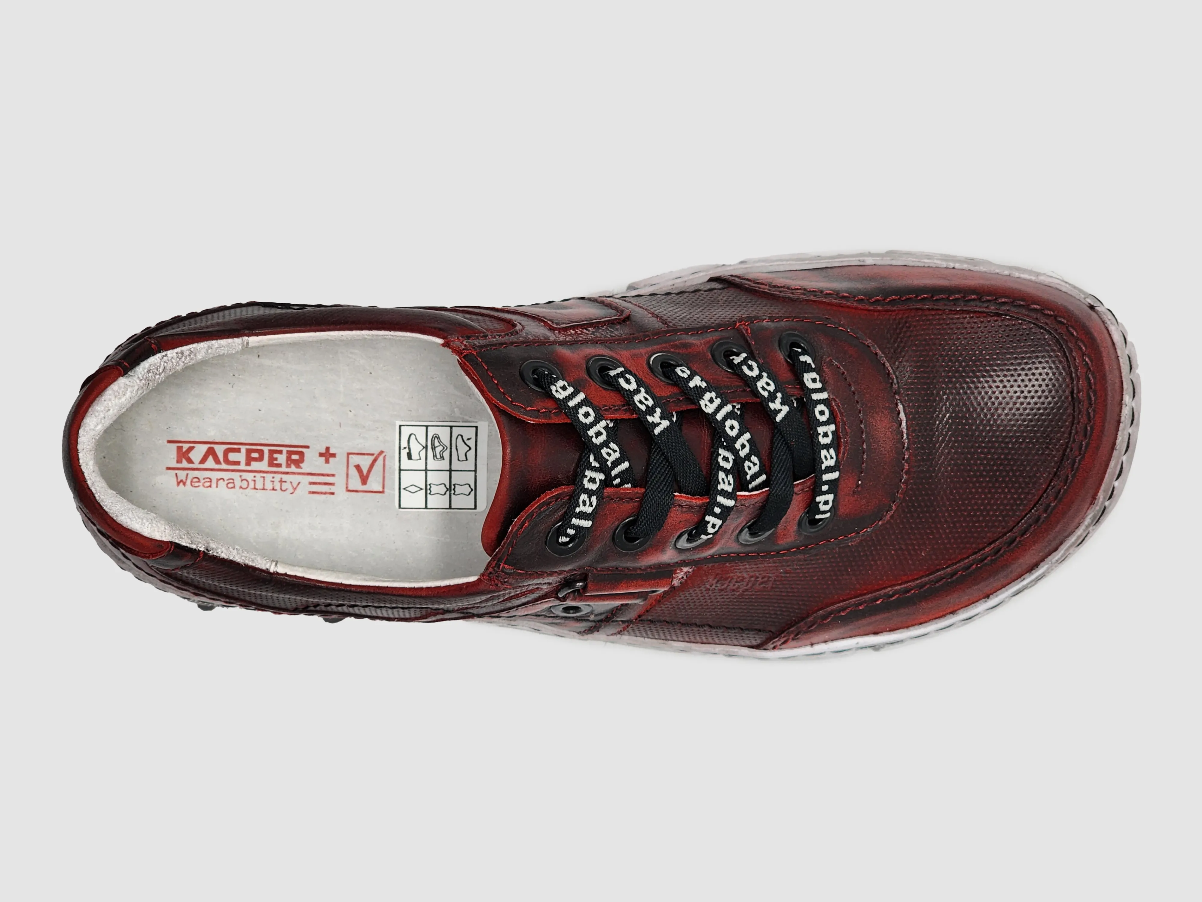 Men's Action Leather Shoes - Red
