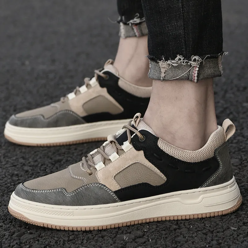 Men's Leather Casual Sneakers