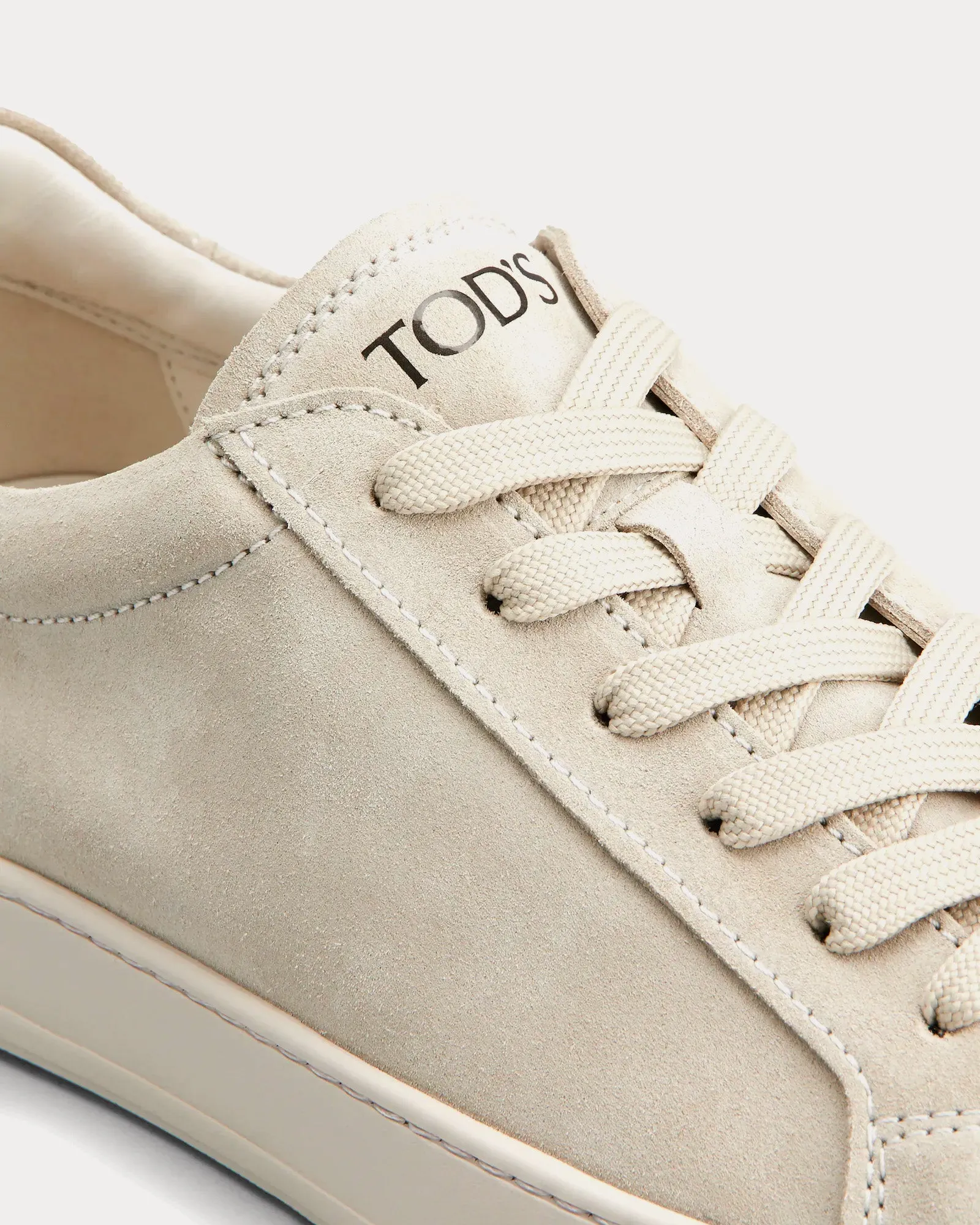Minimal Suede Beige Low Top Sneakers