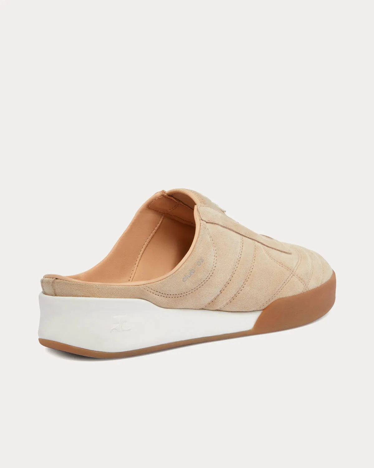 Mules Club 02 Leather Suede Sand Slip On Sneakers