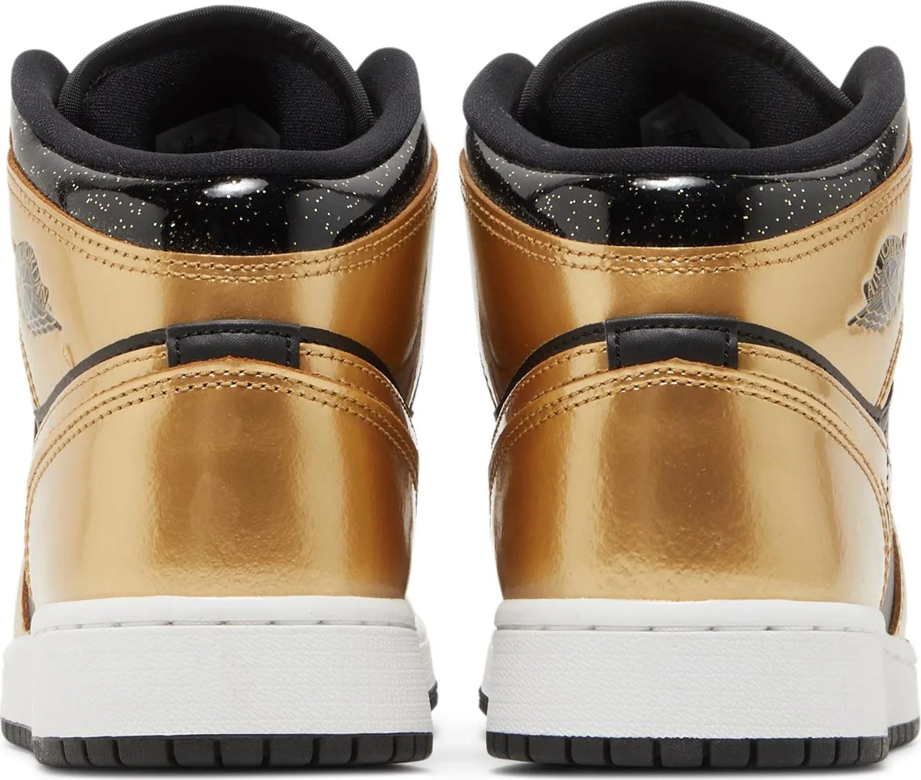 Nike Air Jordan 1 Mid SE GS, gold/black